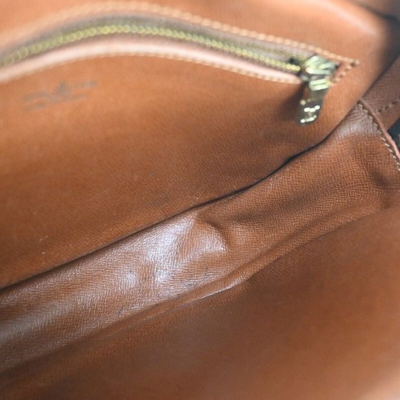 LOUIS VUITTON Jeune Fille PM Shoulder Bag Monogram Leather Brown - Picture 15 of 16